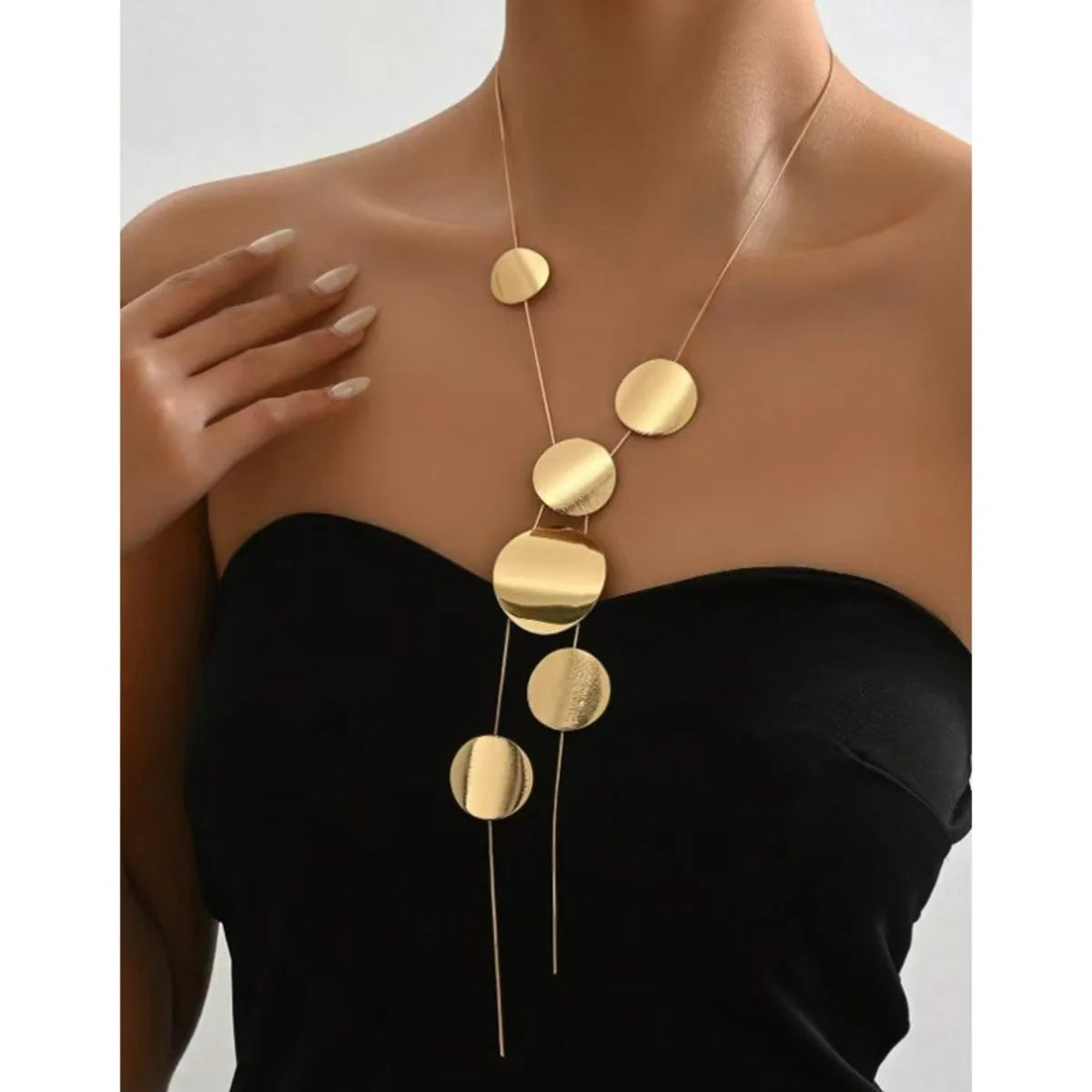 Large Round Long Necklace