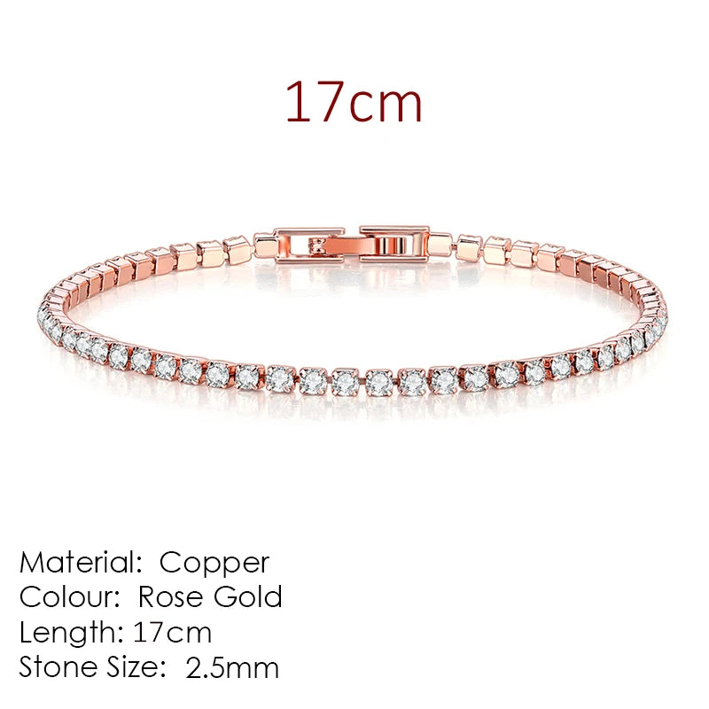 Elegant Zirconia Tennis Bracelet