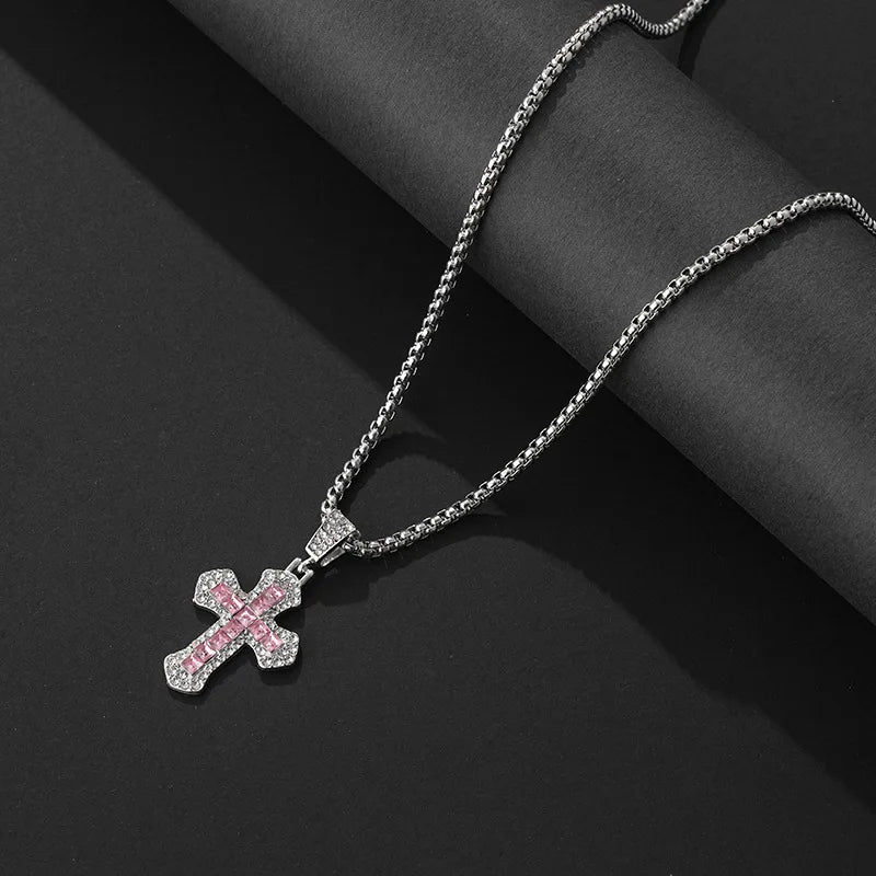 Stainless Steel Heart Pendant Choker Necklace