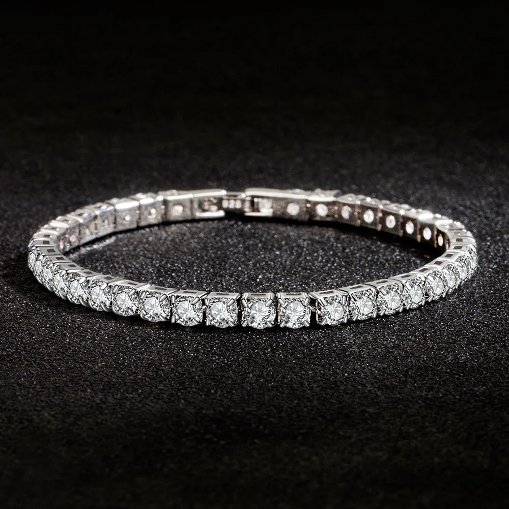 925 Sterling Silver Bracelet Zirconia