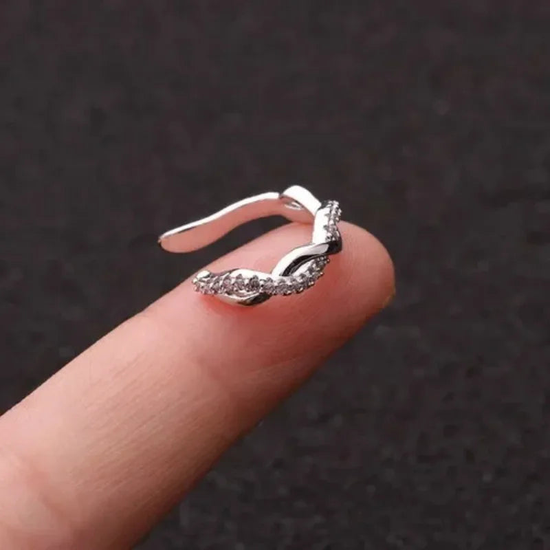 Cute Metal Leaf Earcuff Clips On Earrings