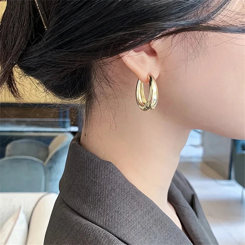 Korean Classic Hoop Earrings