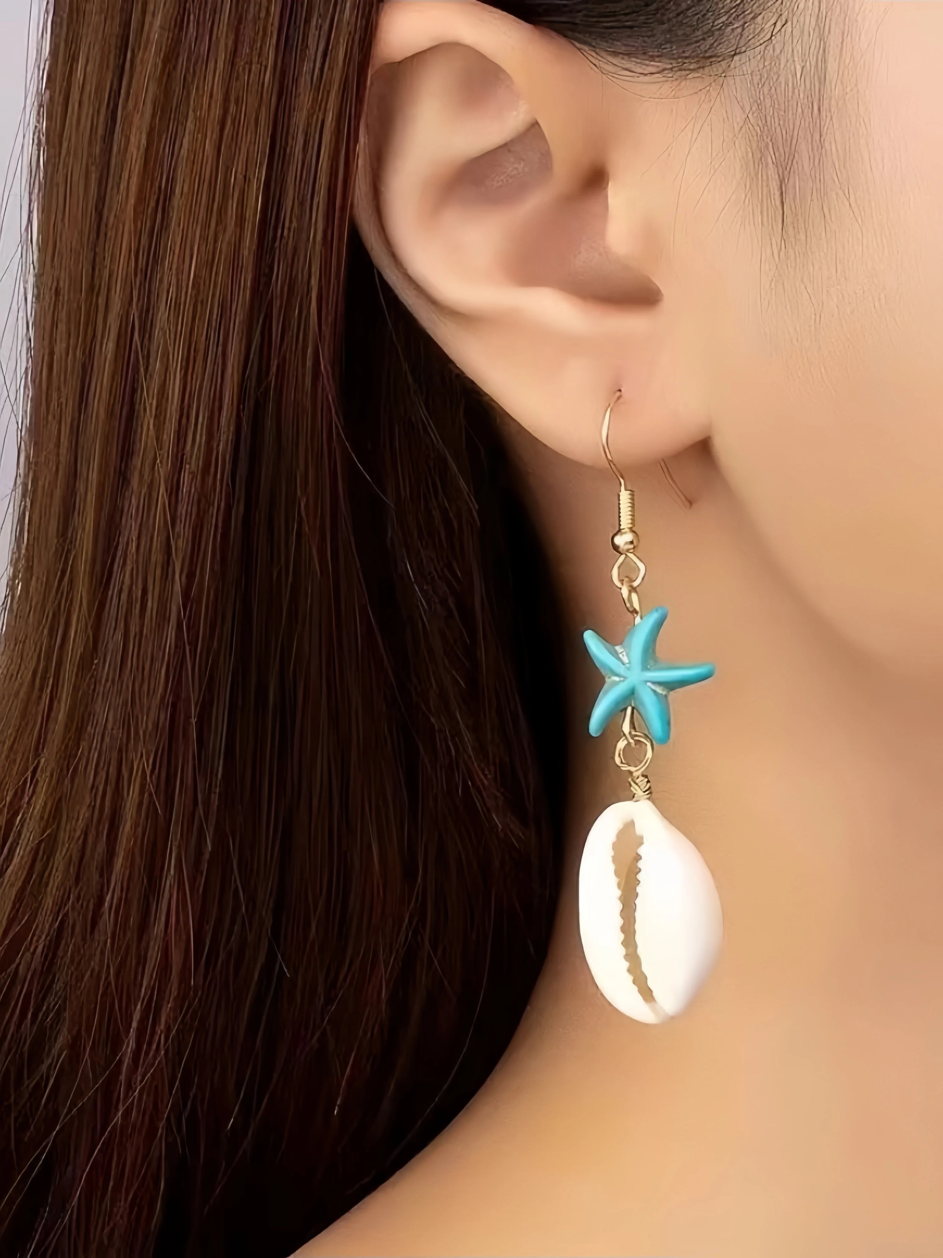 Gold Retro Sytle Classic Large flower Shaped Earrings