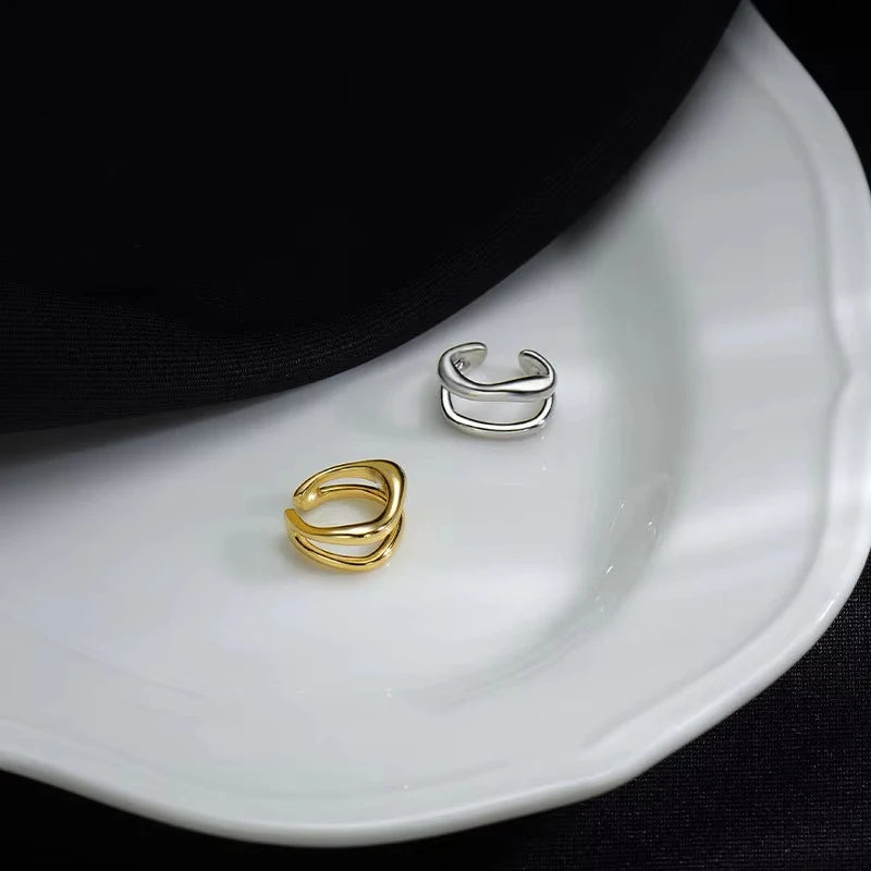 Ear Cuff Non-Piercing Double Layer Ear Clip Earrings