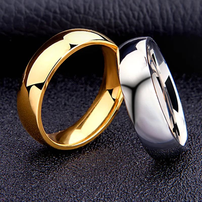 Stainless Steel 6mm Titanium Rings