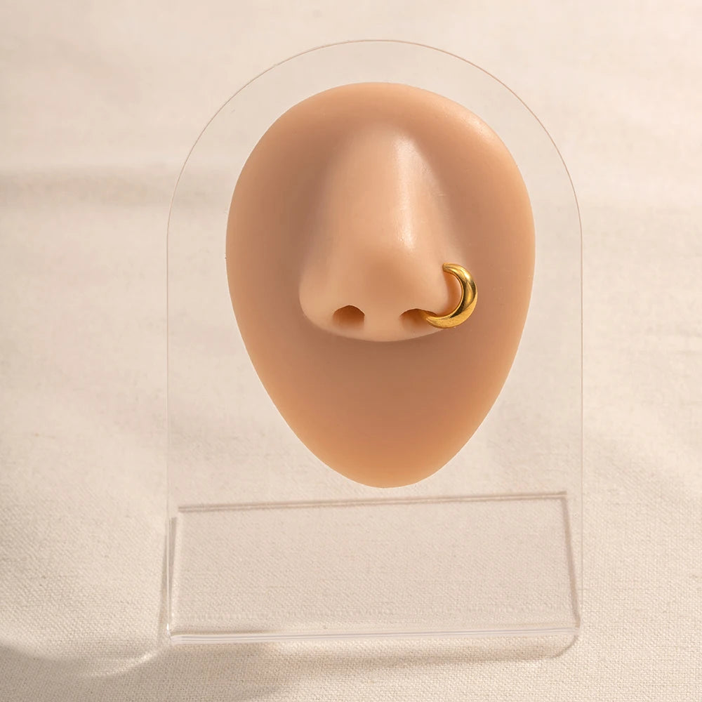 Stainless Steel Gold Silver Earcuff Earrings