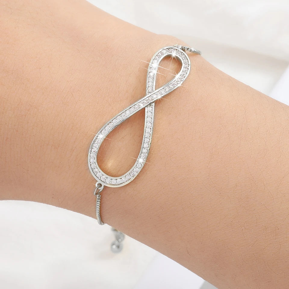 Zirconia Crystal  Adjustable Bracelet & Bangle Jewelry