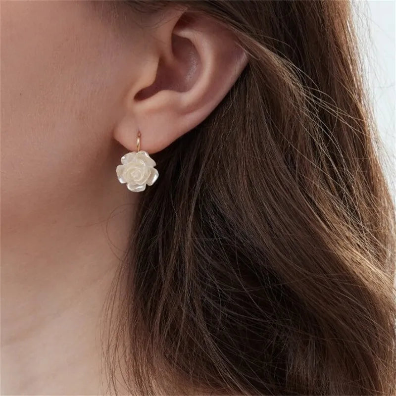 Elegant Multi-Flower Pearl Earrings
