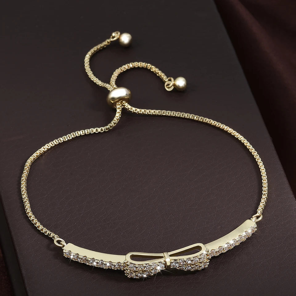 Zirconia Crystal  Adjustable Bracelet & Bangle Jewelry