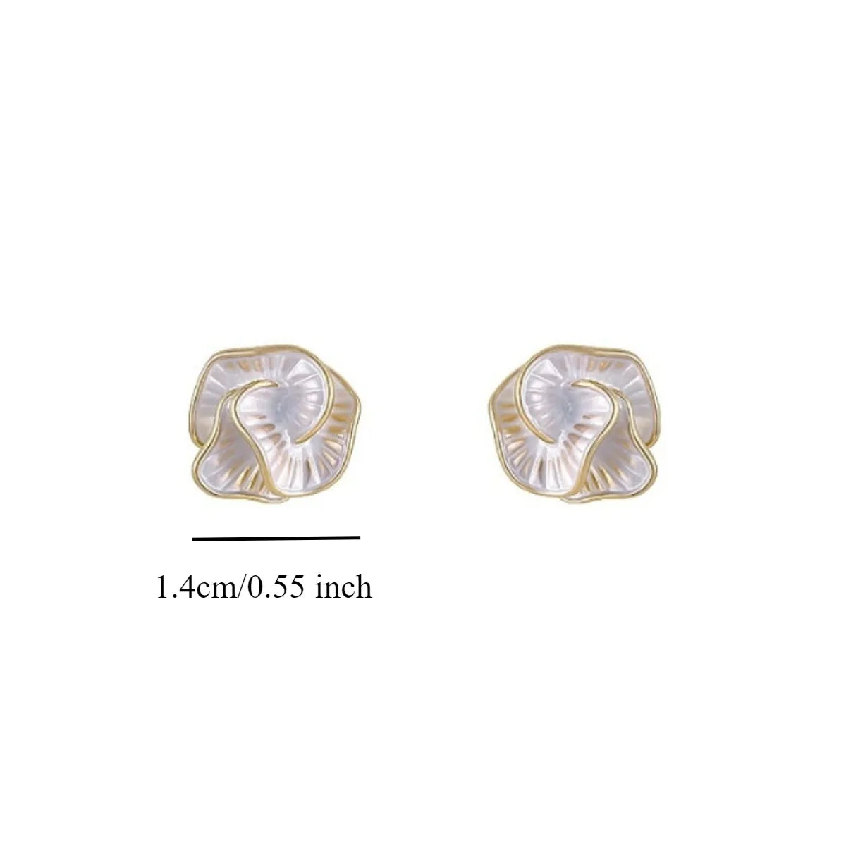Luxury Camellia Stud Earrings