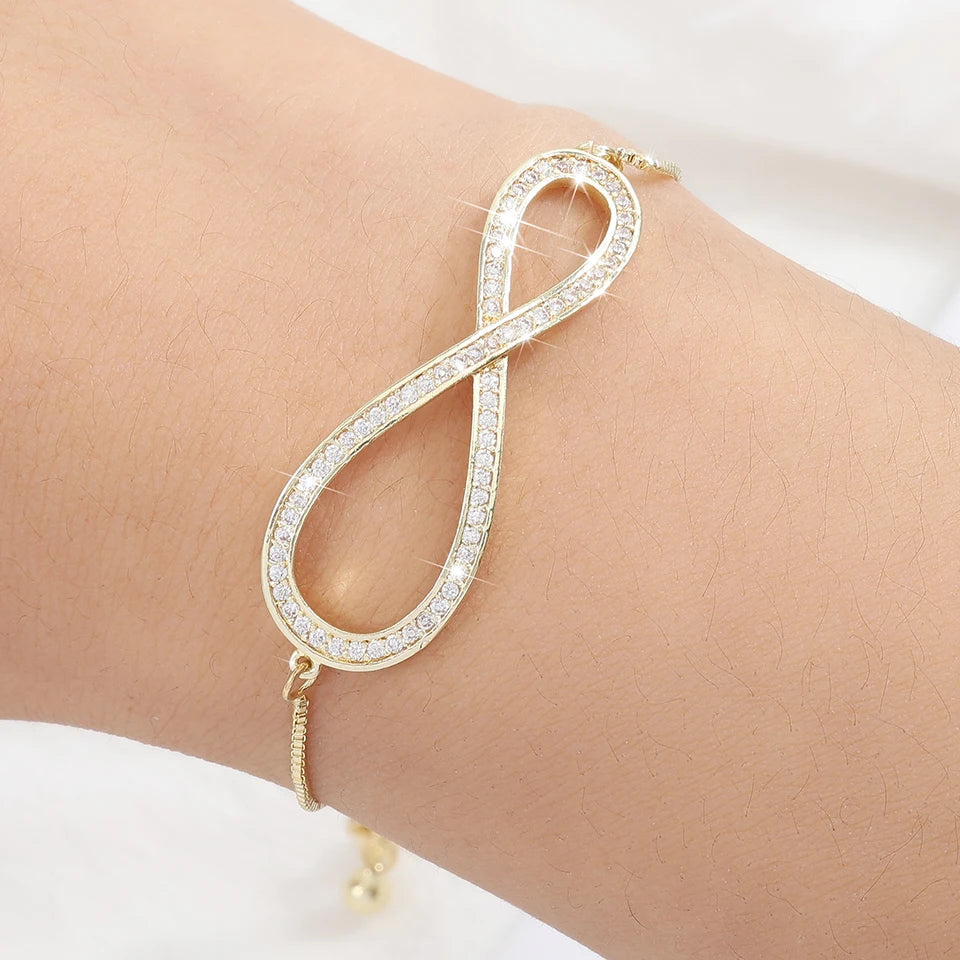 Zirconia Crystal  Adjustable Bracelet & Bangle Jewelry