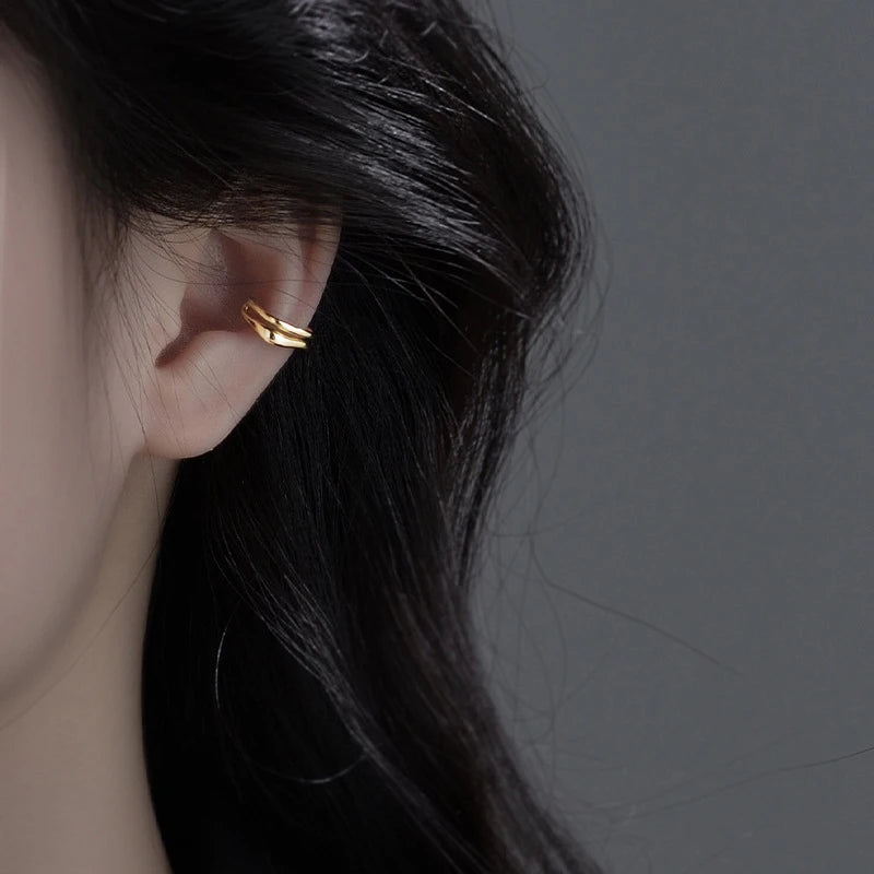 Ear Cuff Non-Piercing Double Layer Ear Clip Earrings