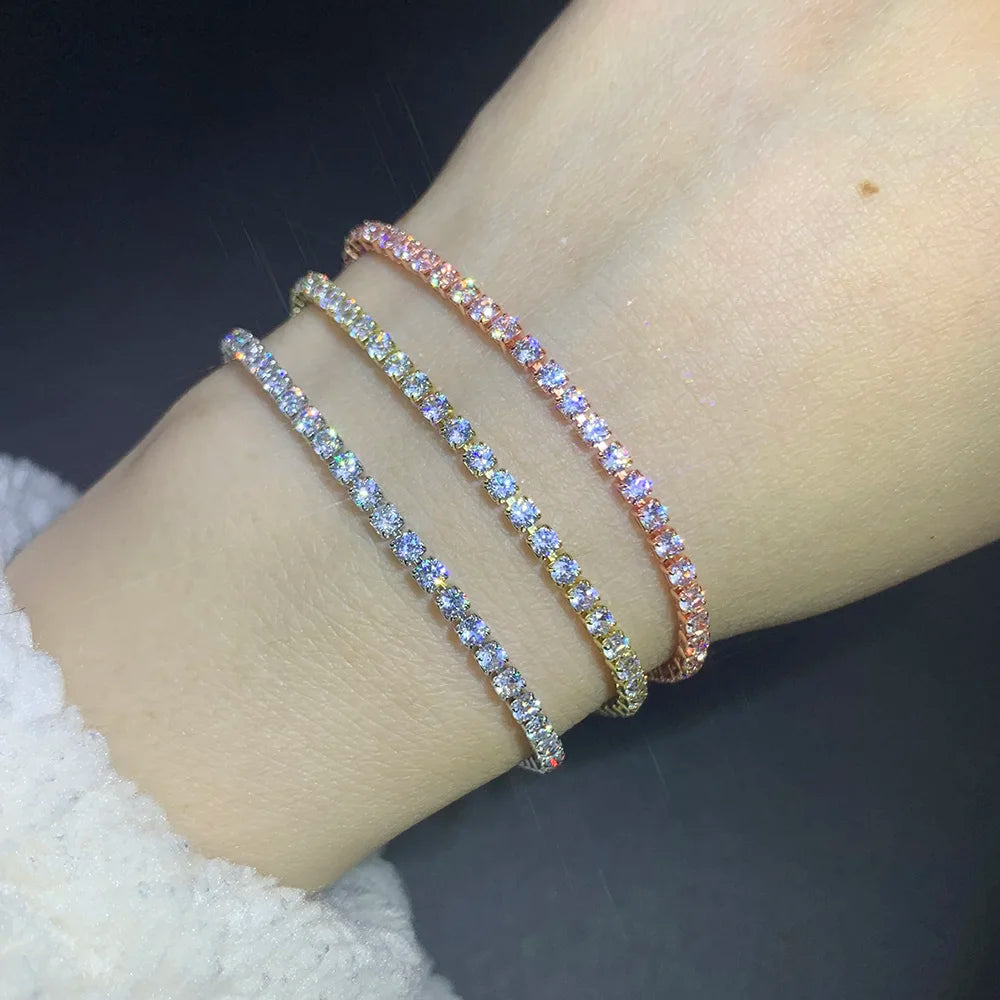 Elegant Zirconia Tennis Bracelet