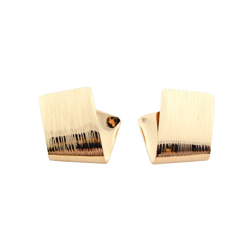 New Fashion Folded Small Stud Earrings