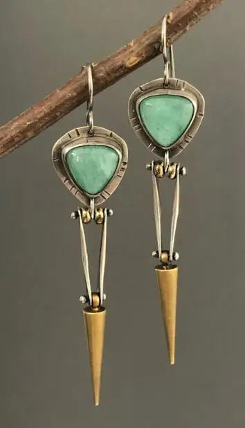 Korean Gold Color Plated Rhinestones Tulip Petal Angel Eye Hoop Earrings