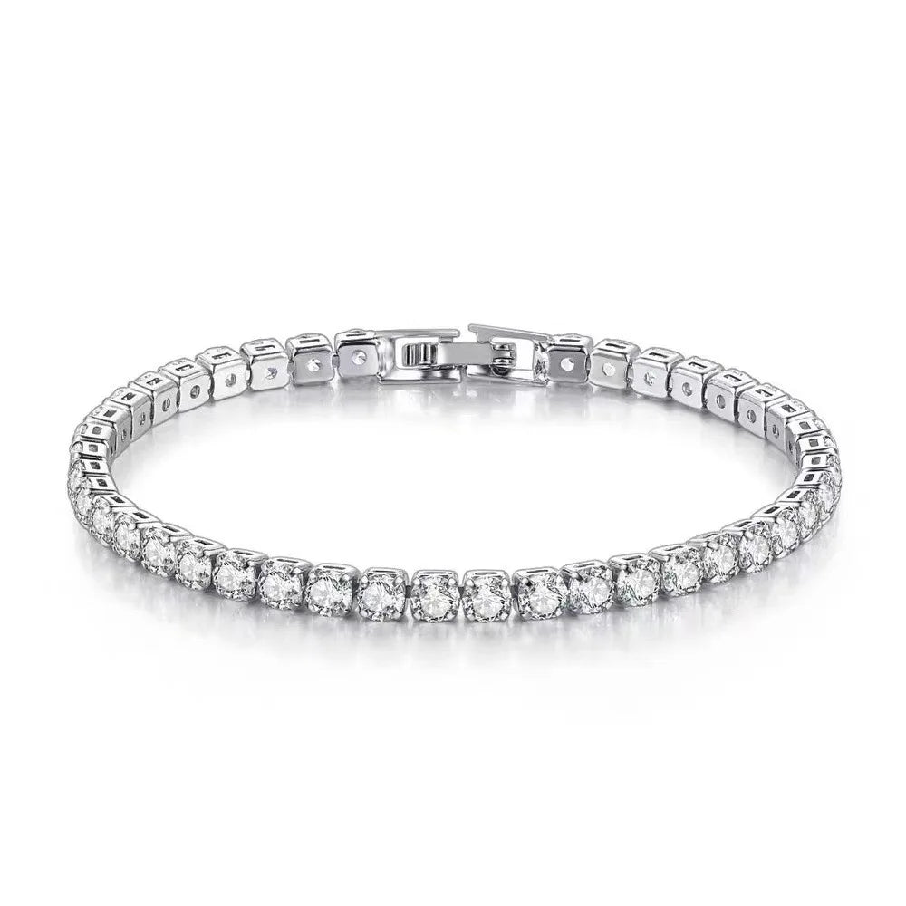 925 Sterling Silver Bracelet Zirconia