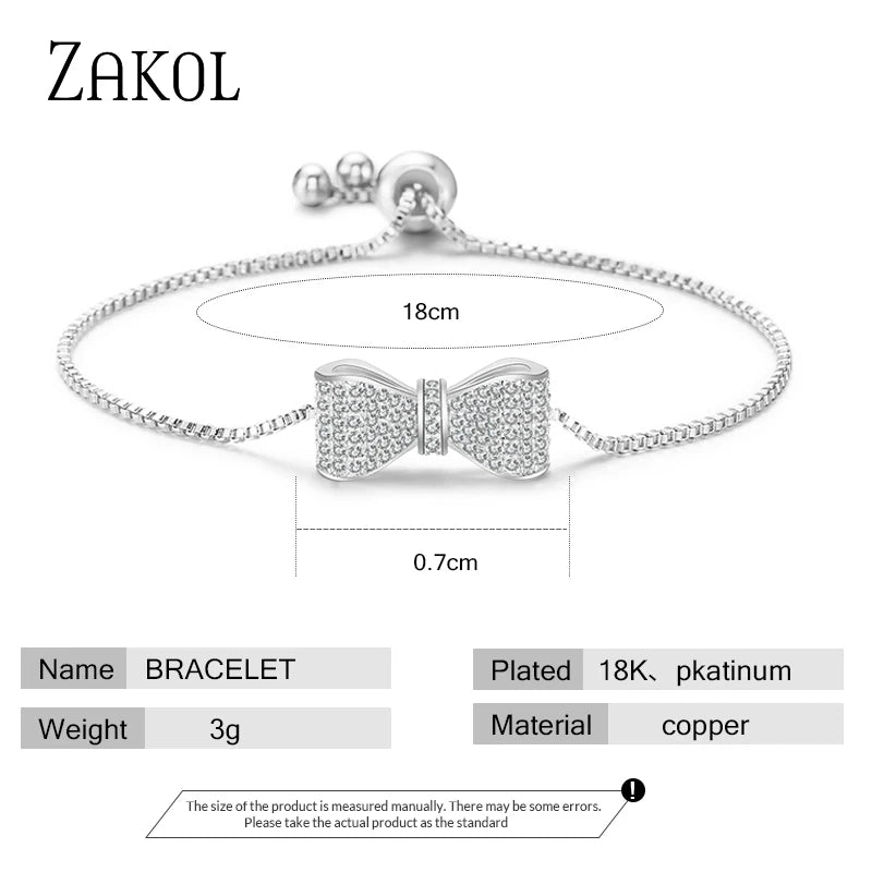 Zirconia Crystal  Adjustable Bracelet & Bangle Jewelry