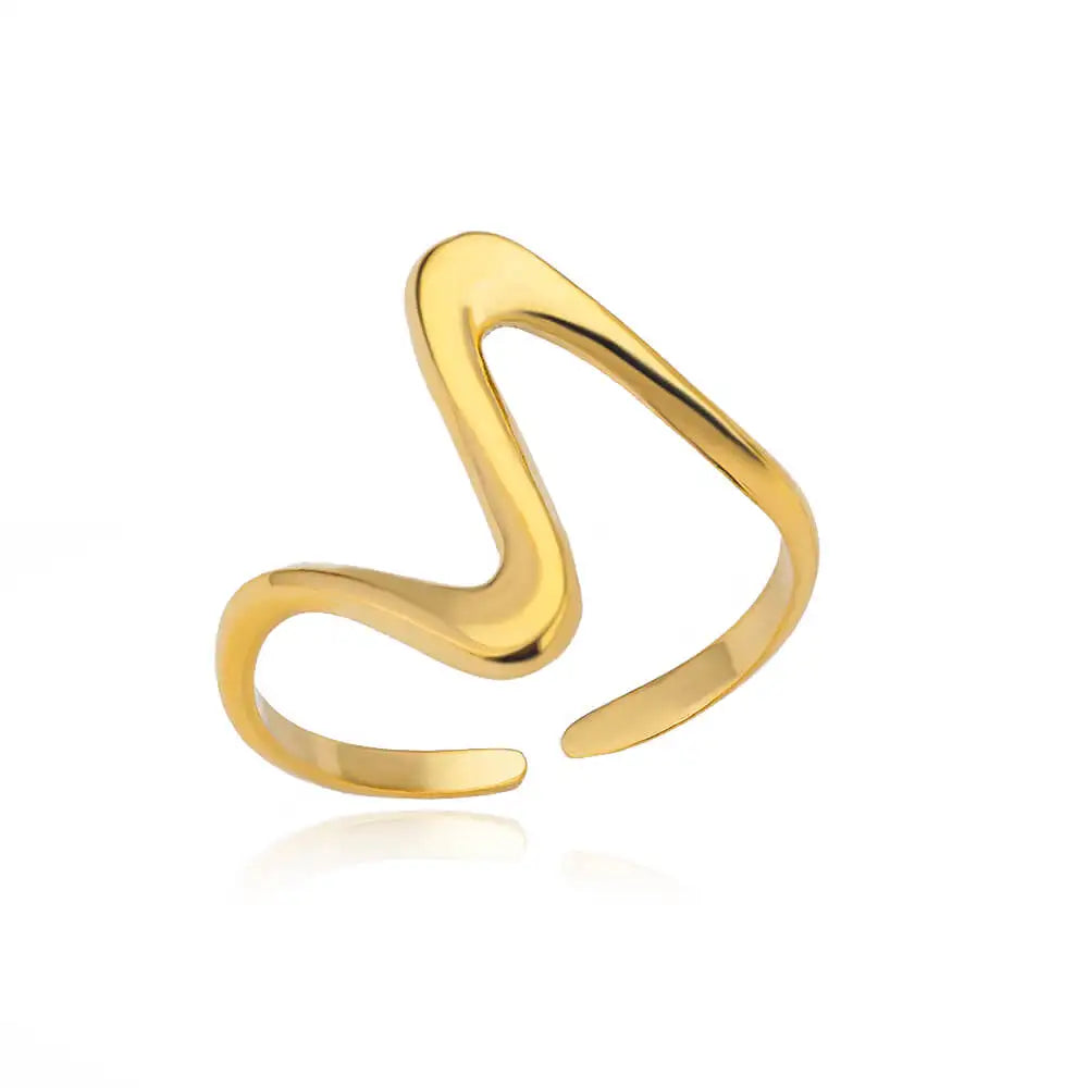18K Gold Plating Stainless Steel Rings