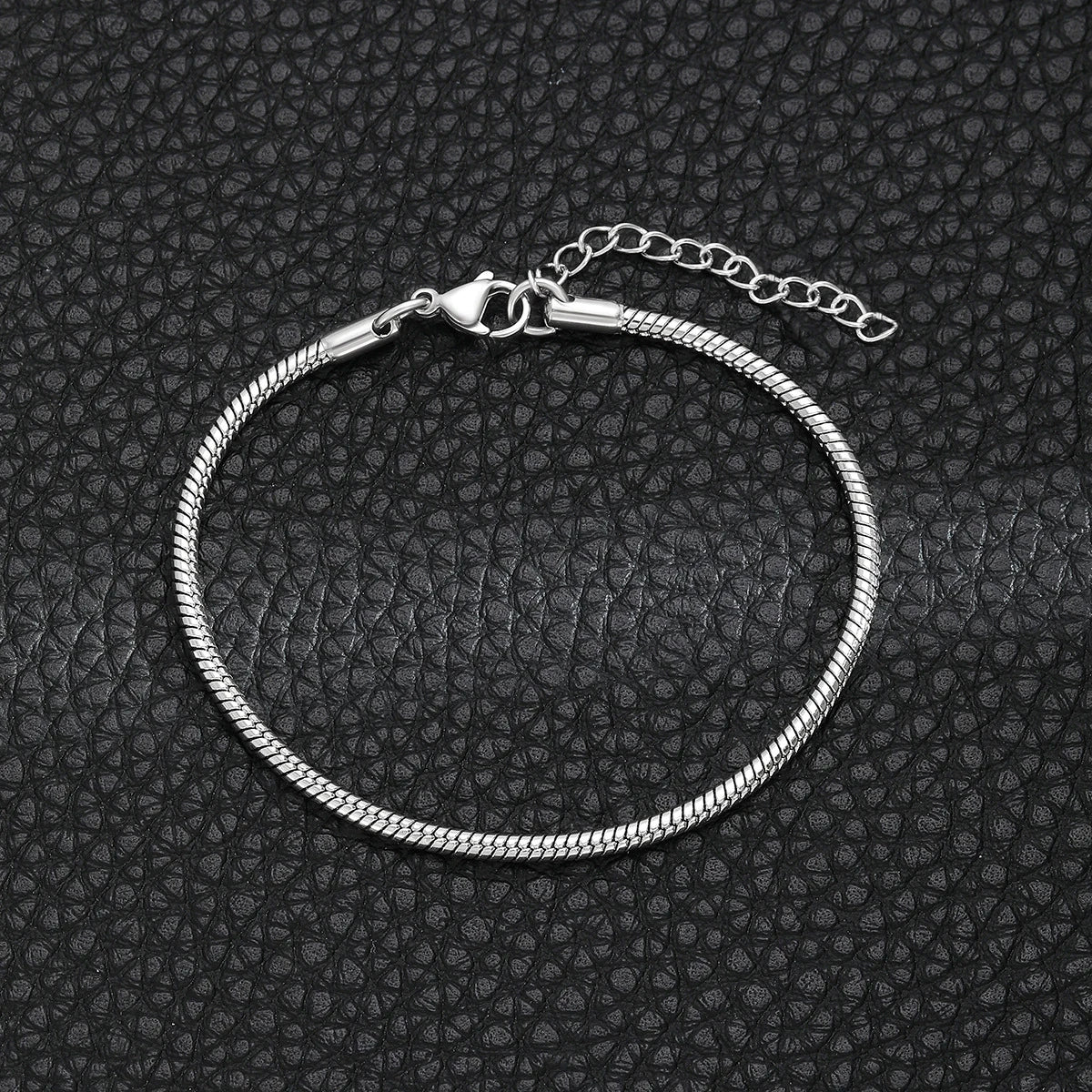 Round Bone Chain Bracelet Stainless Steel Golden and Silvery Snake Bone Chain Bracelets