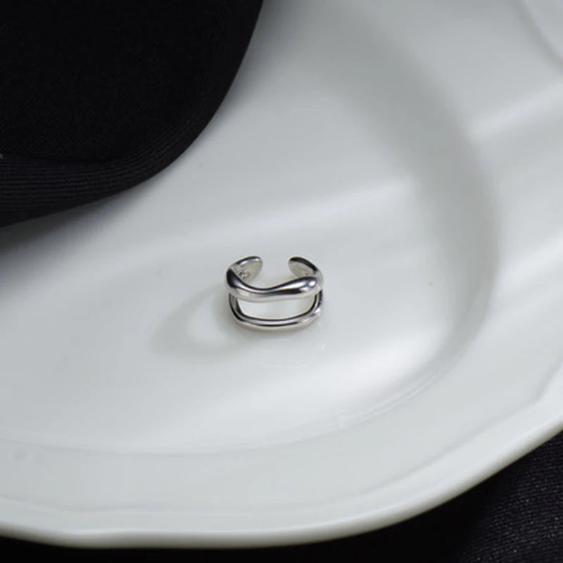 Ear Cuff Non-Piercing Double Layer Ear Clip Earrings